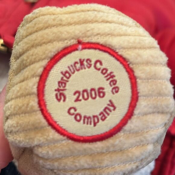 Starbucks Bearista Boy Bear Plush Winter 2006 51st Edition Red Puffy Jacket EUC - Picture 4 of 9
